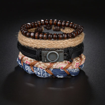 Bracelets En Cuir Tressés - CAP OCEAN BIEN-ETRE