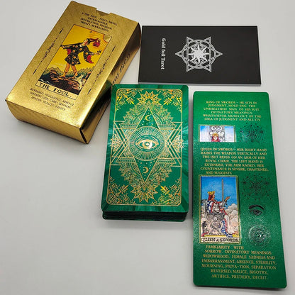 Jeu de tarot de luxe en feuille d'or - CAP OCEAN BIEN-ETRE