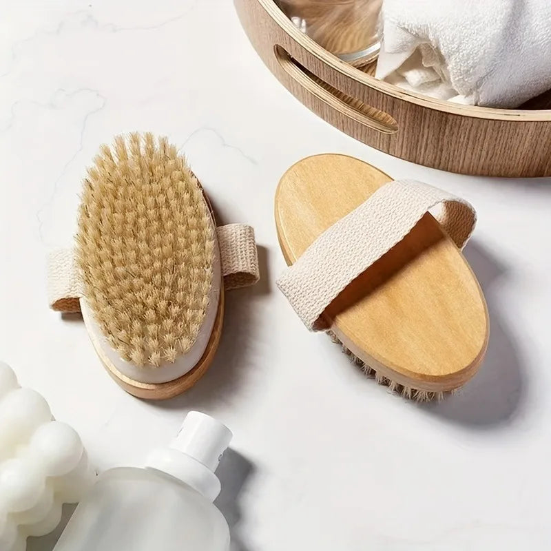 Brosse de bain SPA à poils naturels pour le corps | Raffermissante