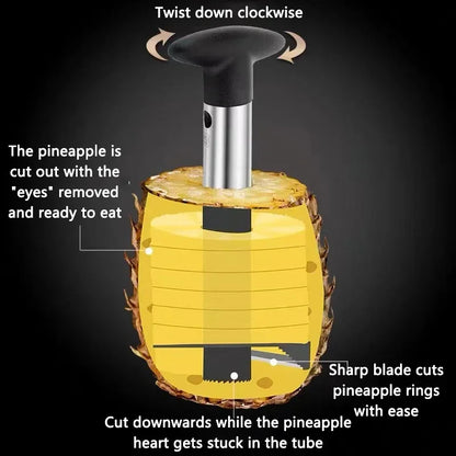 Découpe Ananas en Acier Inoxydable - CAP OCEAN BIEN-ETRE