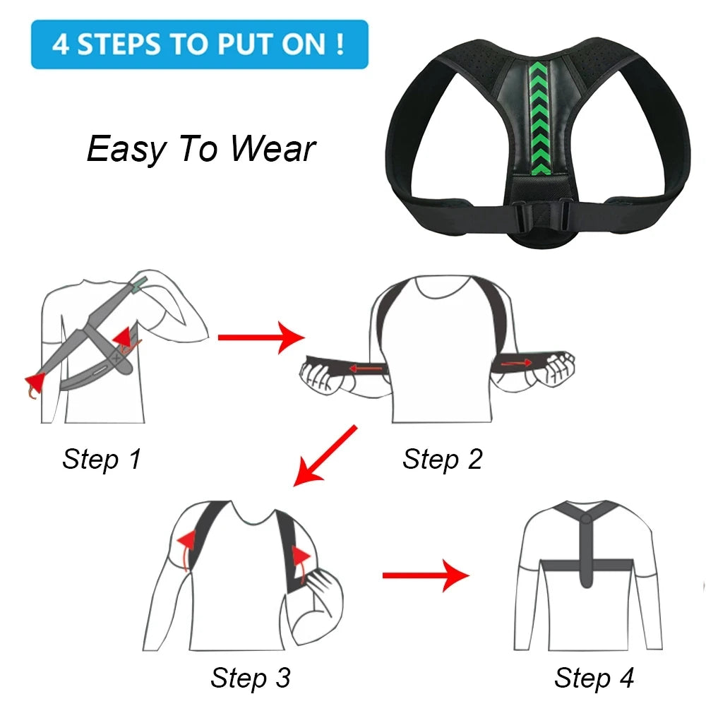 Ceinture correctrice de posture réglable pour le dos - CAP OCEAN BIEN-ETRE