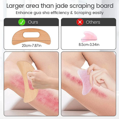 Outils de massage par raclage en bois | Naturel Thérapie