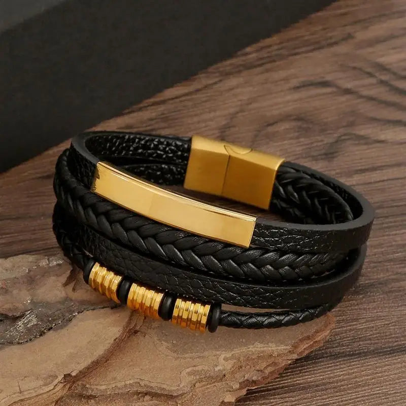 Bracelet en cuir Fashion pour hommes