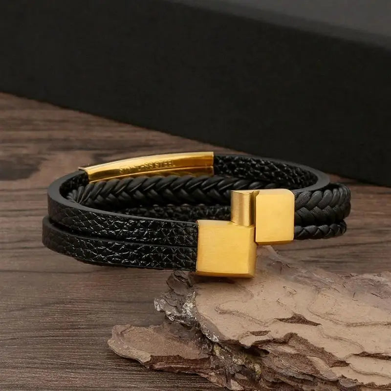 Bracelet en cuir Fashion pour hommes