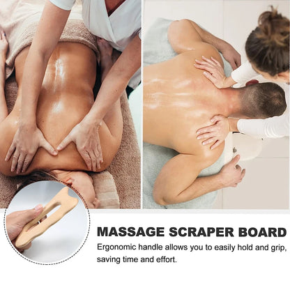 Outil de massage Gua Sha en bois | Hêtre naturel
