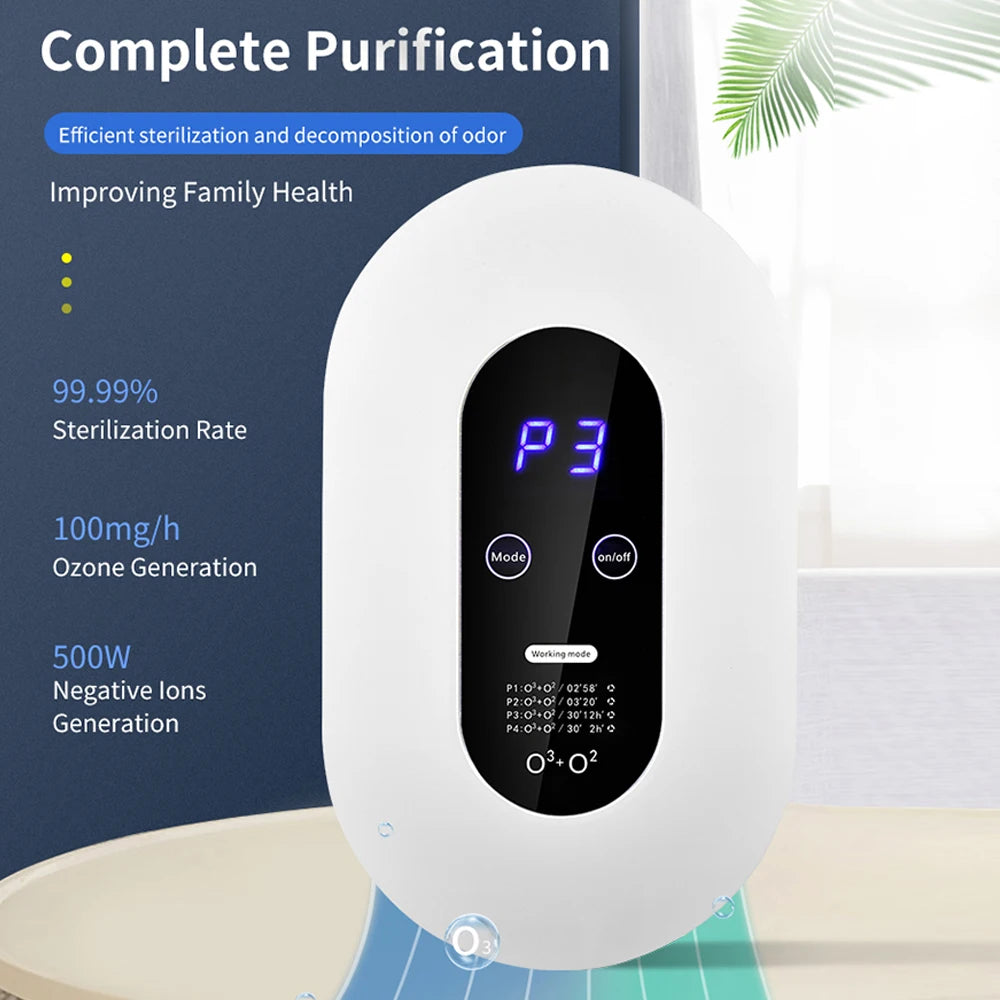 Purificateur d'air a ions négatifs portable