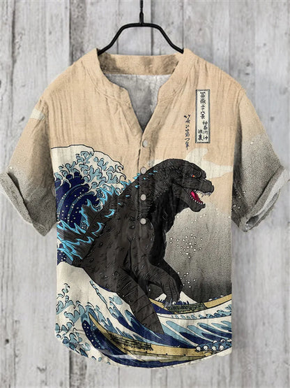 Chemise japonaise decontractée - CAP OCEAN BIEN-ETRE