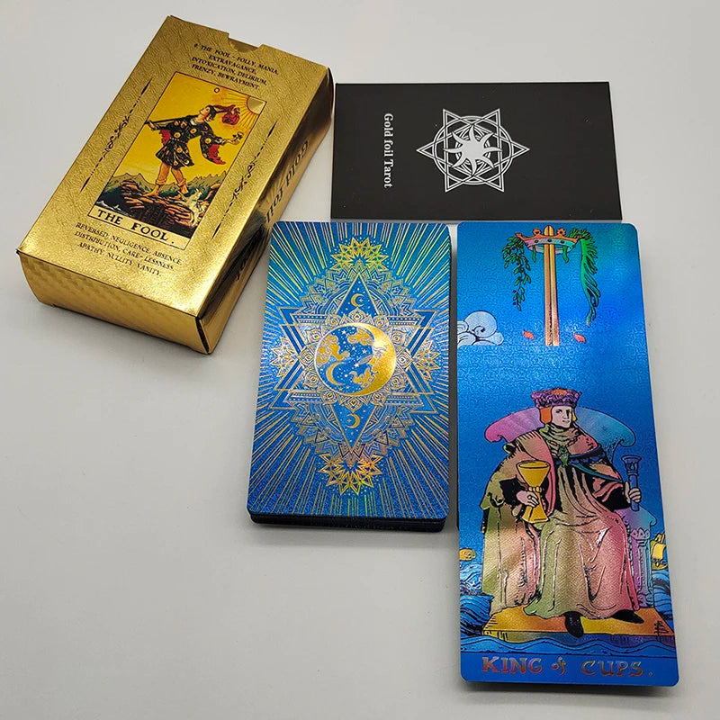 Jeu de tarot de luxe en feuille d'or - CAP OCEAN BIEN-ETRE