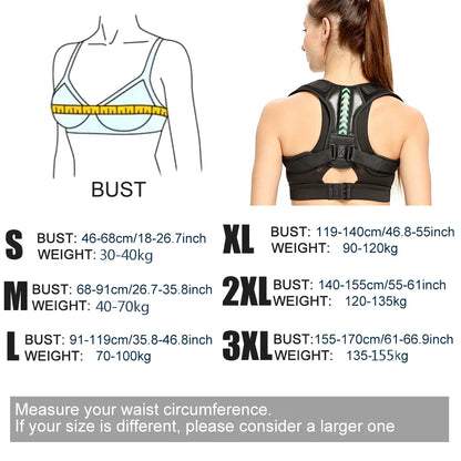 Ceinture correctrice de posture réglable pour le dos - CAP OCEAN BIEN-ETRE