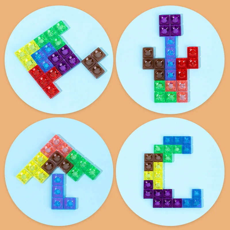 Jeux d'empilement 3D Jouets Montessori style TETRIS™ - CAP OCEAN BIEN-ETRE