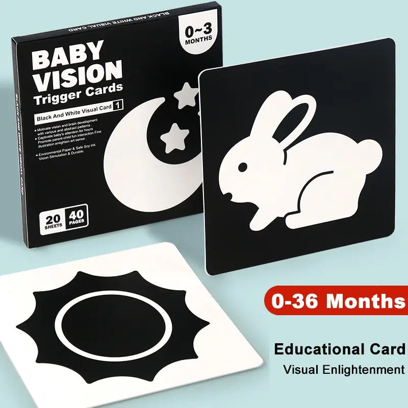 Carte de stimulation visuelle pour bebe - CAP OCEAN BIEN-ETRE