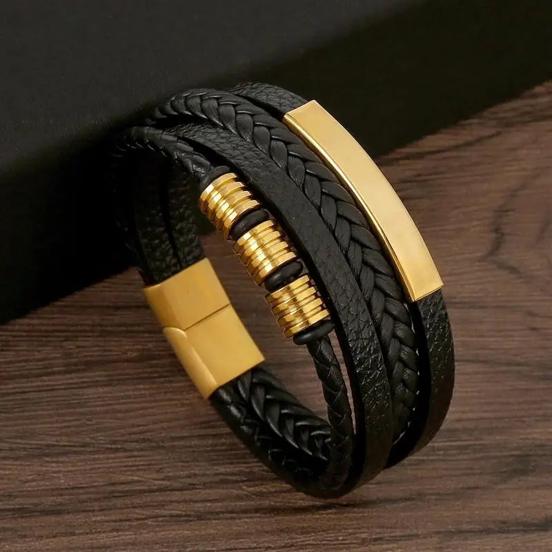 Bracelet en cuir Fashion pour hommes