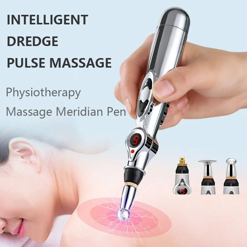 Stylo D'acupuncture/massage électronique - Pour Soulager Douleurs Cervicales, Dos, épaules