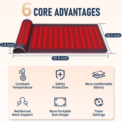 Tapis de luminothérapie rouge avantages