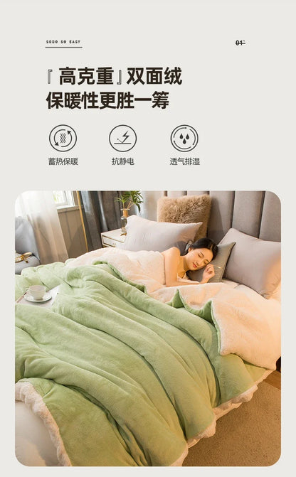 couette verte dormeuse