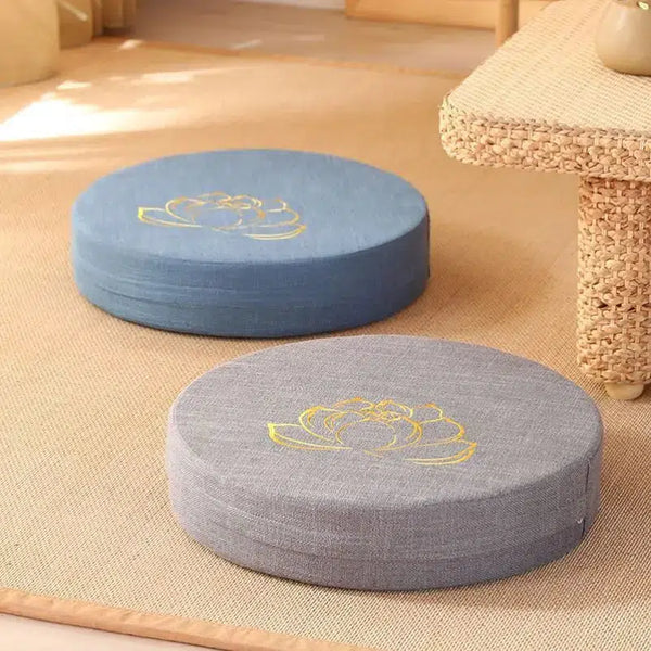 coussin-de-concentration-bleu foncé et bleu ciel