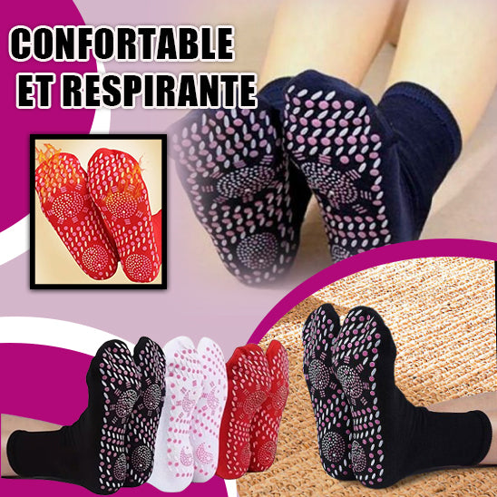 Chaussettes magnetiques unisexes auto-chauffantes