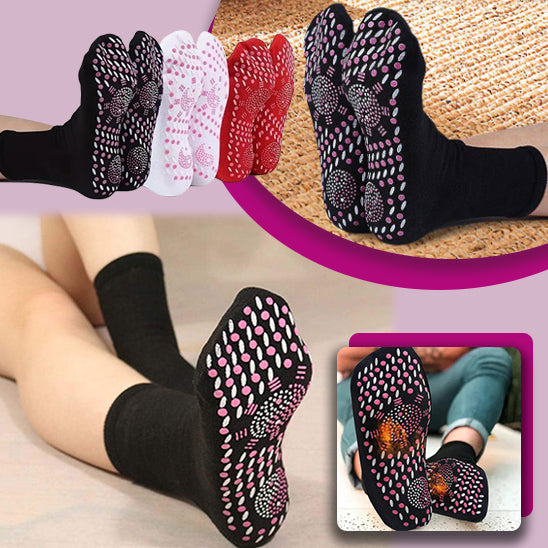 Chaussettes magnetiques unisexes auto-chauffantes