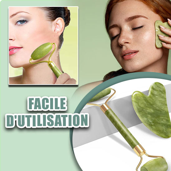 Rouleau de Massage Visage Gua Sha : Votre Secret Beauté Anti-Âge