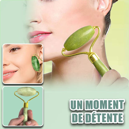 Rouleau de Massage Visage Gua Sha : Votre Secret Beauté Anti-Âge - CAP OCEAN BIEN-ETRE