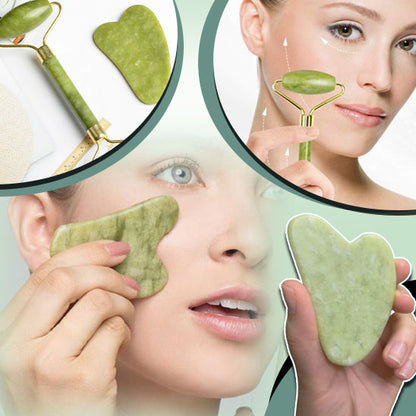 Rouleau de Massage Visage Gua Sha : Votre Secret Beauté Anti-Âge - CAP OCEAN BIEN-ETRE