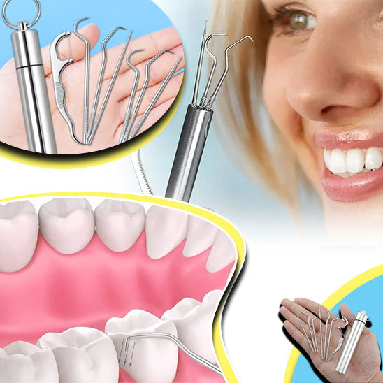 Ensemble de cure-dents en acier inoxydable