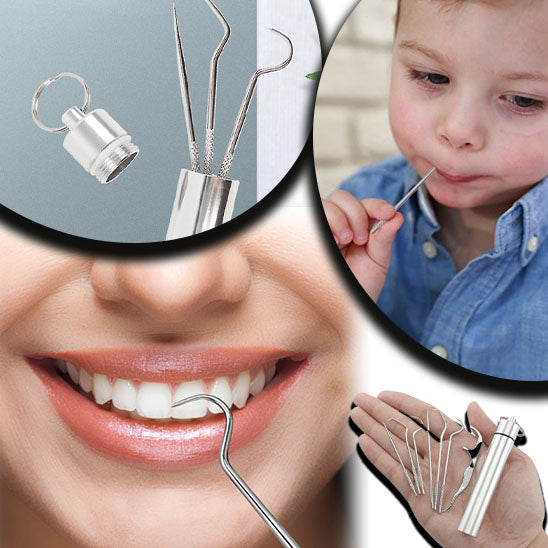 Ensemble de cure-dents en acier inoxydable