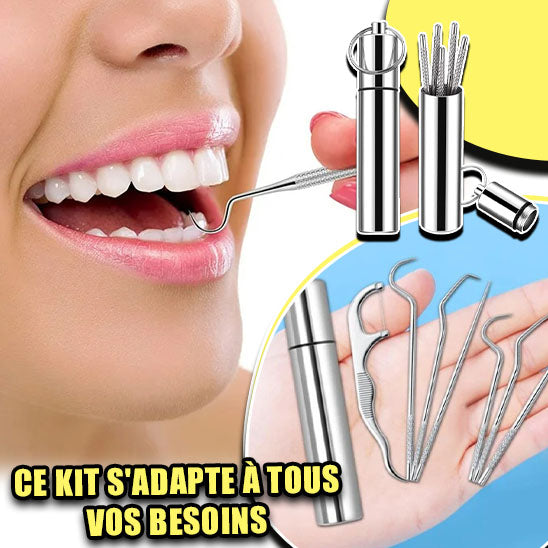 Ensemble de cure-dents en acier inoxydable