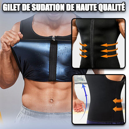 Gilet de Sudation pour Homme BURNFAT™ | Votre Allié Minceur - CAP OCEAN BIEN-ETRE