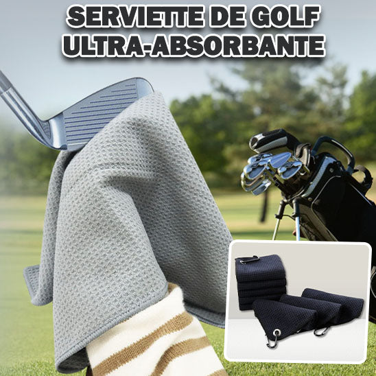 Serviette de Golf en microfibre - CAP OCEAN BIEN-ETRE