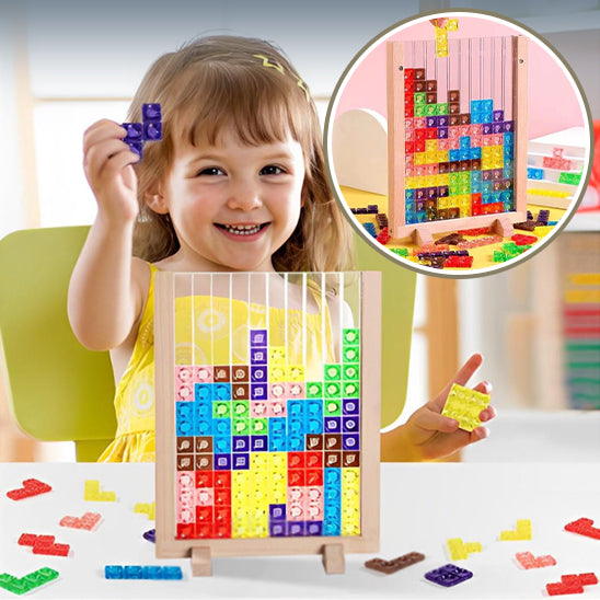 Jeux d'empilement 3D Jouets Montessori style TETRIS™ - CAP OCEAN BIEN-ETRE