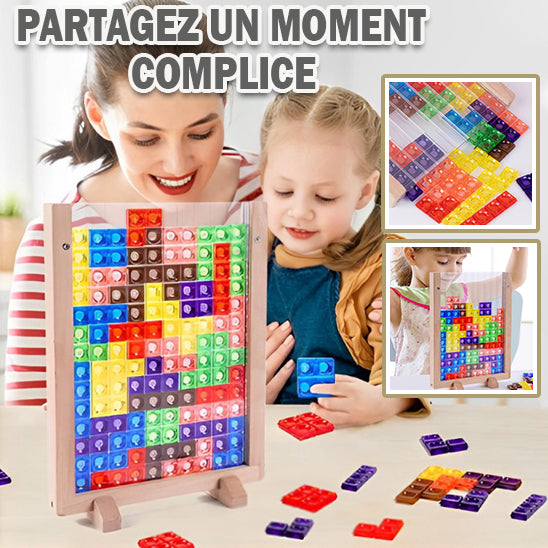 Jeux d'empilement 3D Jouets Montessori style TETRIS™ - CAP OCEAN BIEN-ETRE