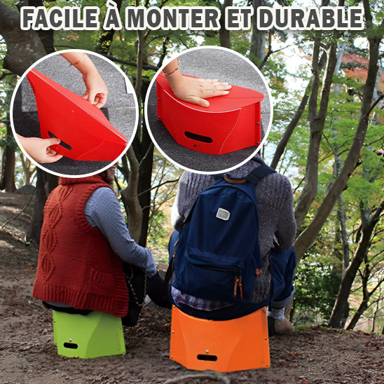 Petit tabouret portable pliable - CAP OCEAN BIEN-ETRE