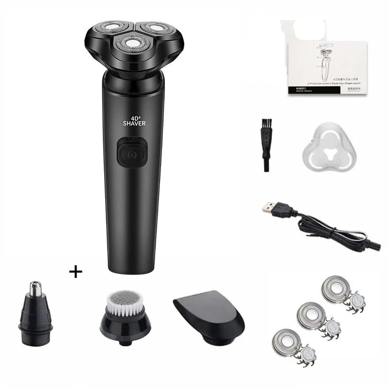 rasoir_electrique_homme_shaver noir accessoire