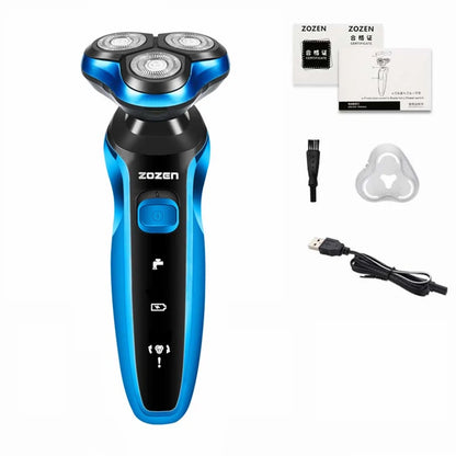 rasoir_electrique_homme_zozen Bleu accessoire