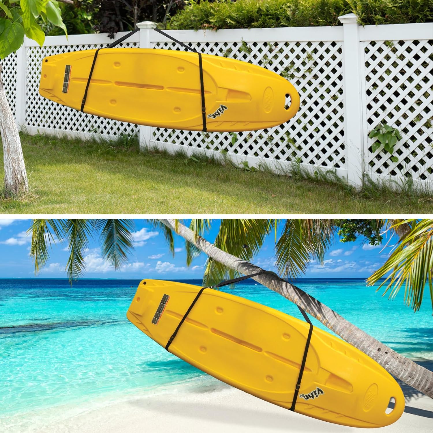 QWORK Sangle De Transport Réglable Pour Paddleboard & SUP – Bandoulière Rembourrée Confort, Nylon Résistant, Idéal Kayak, Surf, Canoë