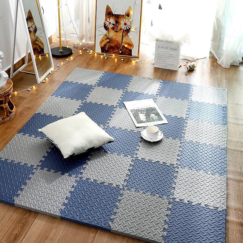 tapis-eveil-bebe-beige-bleu-vue-dessus