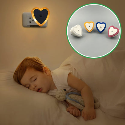 veilleuse-chambre-enfant-coeur-jaune-petit-garcon