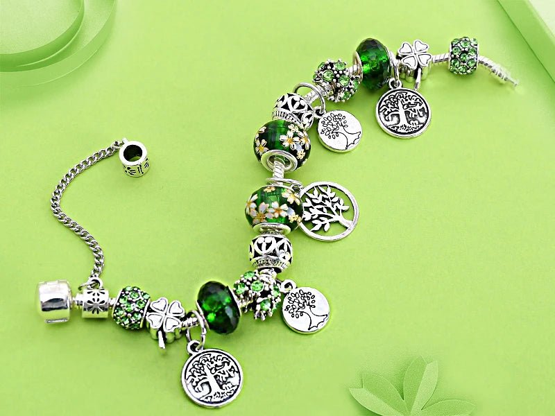 Bracelet Arbre de vie Vert - CAP OCEAN BIEN-ETRE