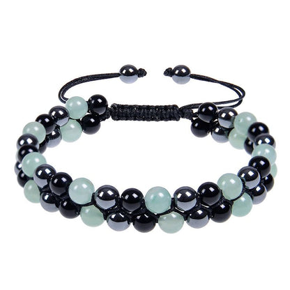 Bracelet de méditation en perles de pierre des 7 chakras, cristal de guérison, Double couche, pierres précieuses naturelles, perles d'anxiété pour femmes - CAP OCEAN BIEN-ETRE