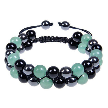 Bracelet de méditation en perles de pierre des 7 chakras, cristal de guérison, Double couche, pierres précieuses naturelles, perles d'anxiété pour femmes - CAP OCEAN BIEN-ETRE