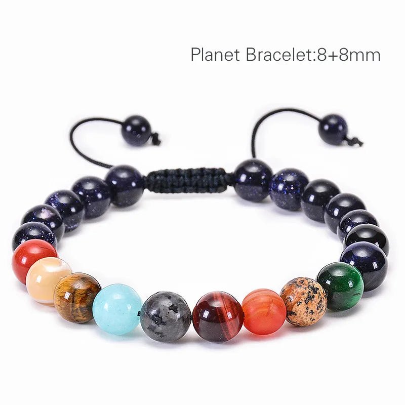 Bracelet de méditation en perles de pierre des 7 chakras, cristal de guérison, Double couche, pierres précieuses naturelles, perles d'anxiété pour femmes - CAP OCEAN BIEN-ETRE