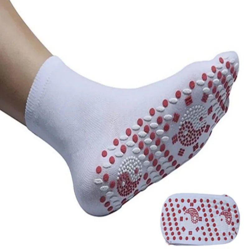 Chaussettes magnétiques unisexes auto-chauffantes, soins de santé, thérapie magnétique Tourmaline, masseur de pieds confortable et respirant, chaud - CAP OCEAN BIEN-ETRE