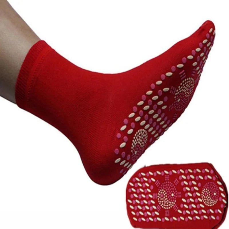 Chaussettes magnétiques unisexes auto-chauffantes, soins de santé, thérapie magnétique Tourmaline, masseur de pieds confortable et respirant, chaud - CAP OCEAN BIEN-ETRE