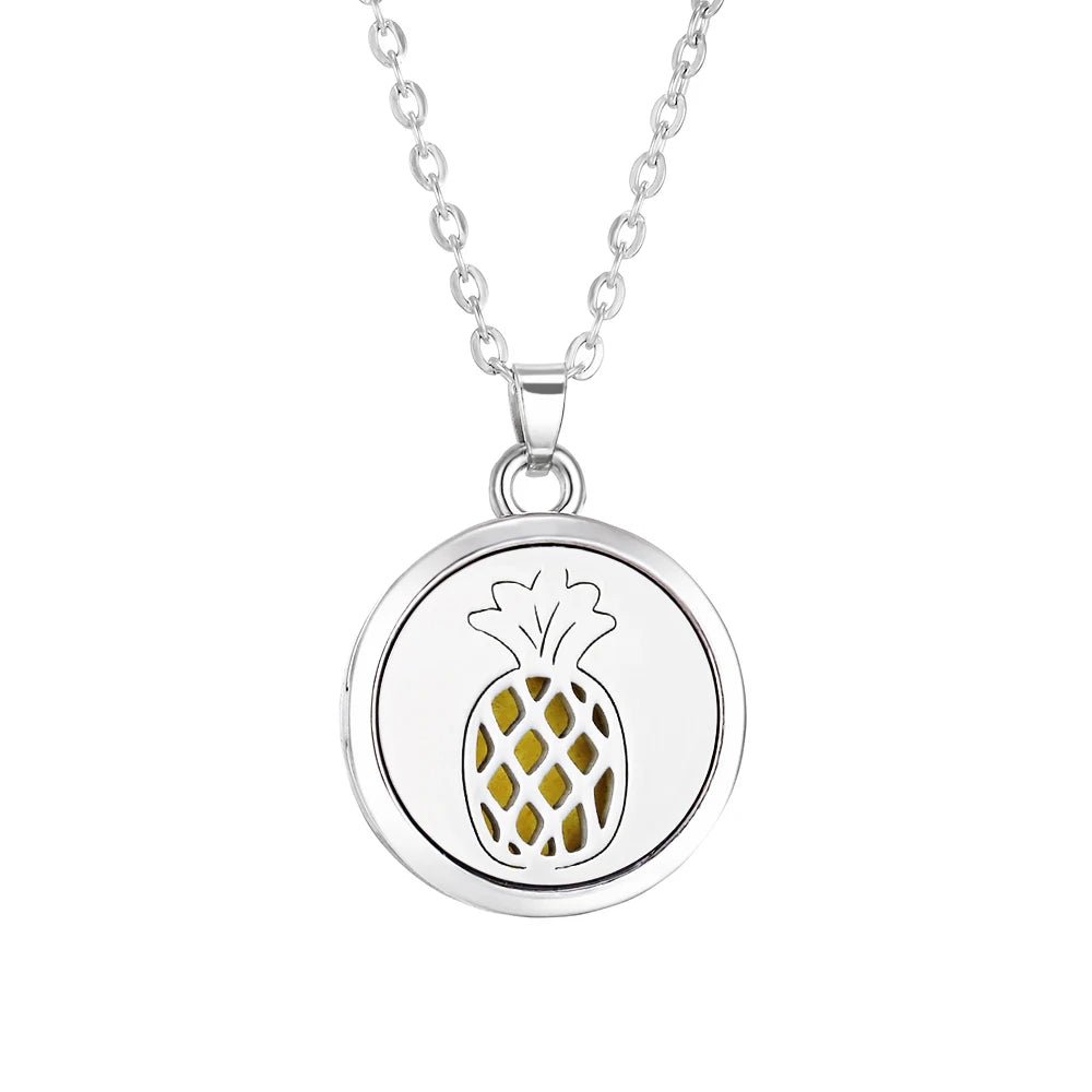 Collier d'aromathérapie arbre de vie, diffuseur d'huile essentielle de parfum, médaillon en alliage d'acier inoxydable, pendentif diffuseur d'arôme - CAP OCEAN BIEN-ETRE