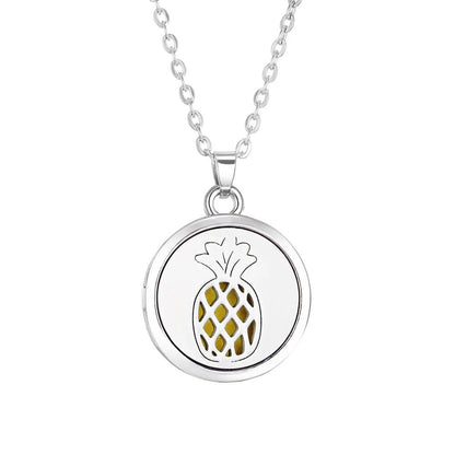 Collier d'aromathérapie arbre de vie, diffuseur d'huile essentielle de parfum, médaillon en alliage d'acier inoxydable, pendentif diffuseur d'arôme - CAP OCEAN BIEN-ETRE